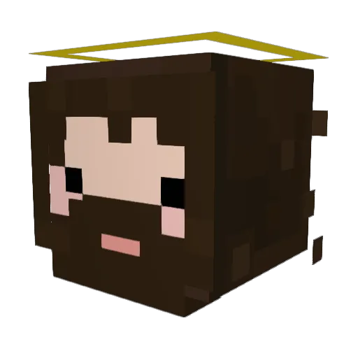 Paraz1tik Minecraft avatar head, 3D render
