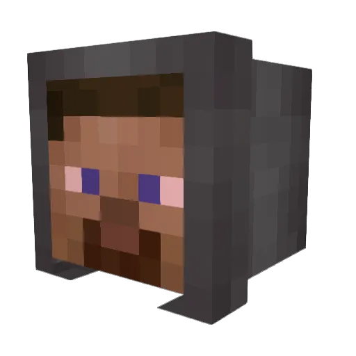ParcSon Minecraft avatar head, 3D render