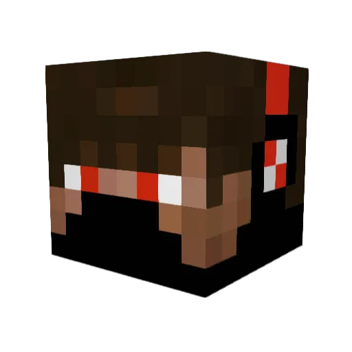 Parcel9_ Minecraft avatar head, 3D render