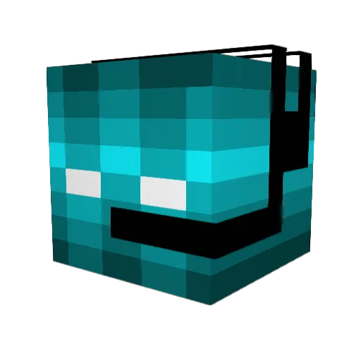 Parche59 Minecraft avatar head, 3D render
