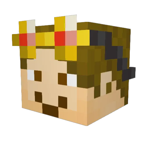 Parcosmic Minecraft avatar head, 3D render