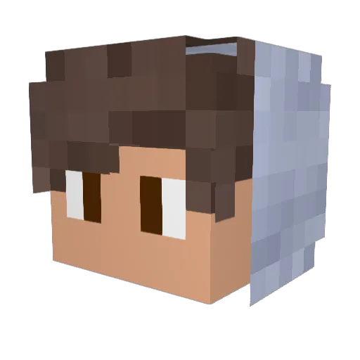 ParcusOG Minecraft avatar head, 3D render