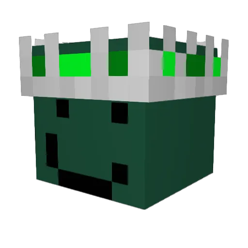 ParczalaW Minecraft avatar head, 3D render