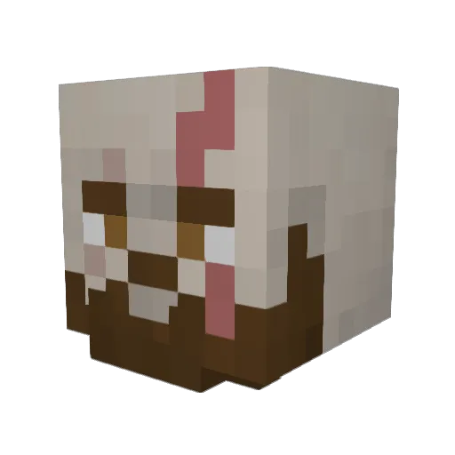 PardoG55 Minecraft avatar head, 3D render