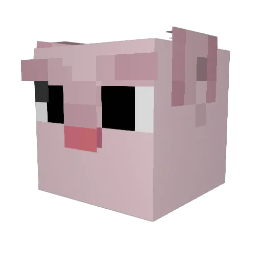 Parem Minecraft avatar head, 3D render