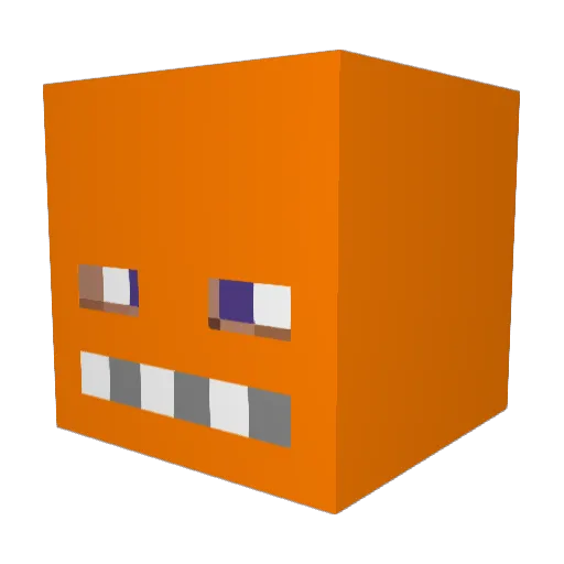Parenting Minecraft avatar head, 3D render