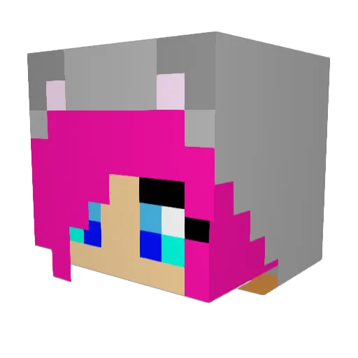 Parentory Minecraft avatar head, 3D render