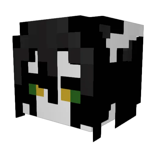 Parfyl Minecraft avatar head, 3D render