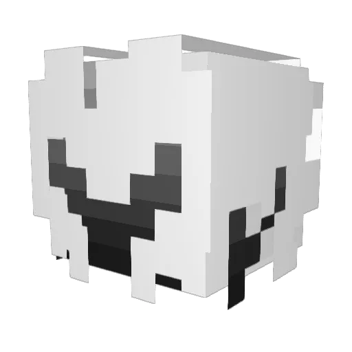 Parfyx Minecraft avatar head, 3D render