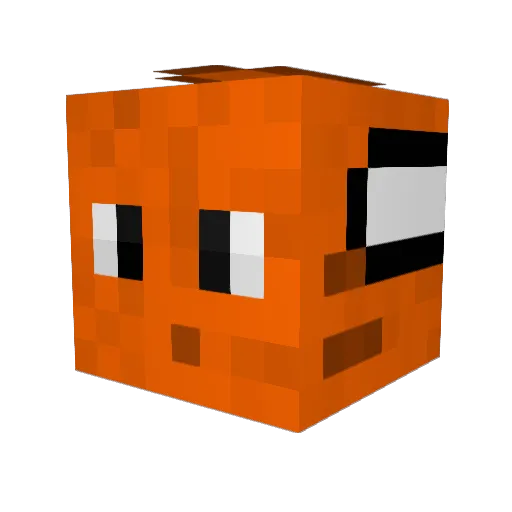 Parhaa Minecraft avatar head, 3D render