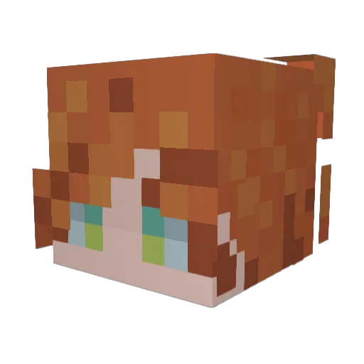 Pari_Pari729 Minecraft avatar head, 3D render