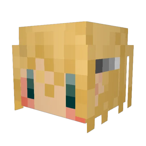 Pari_Sito Minecraft avatar head, 3D render