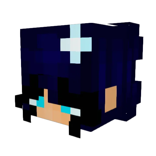 Parii_ Minecraft avatar head, 3D render
