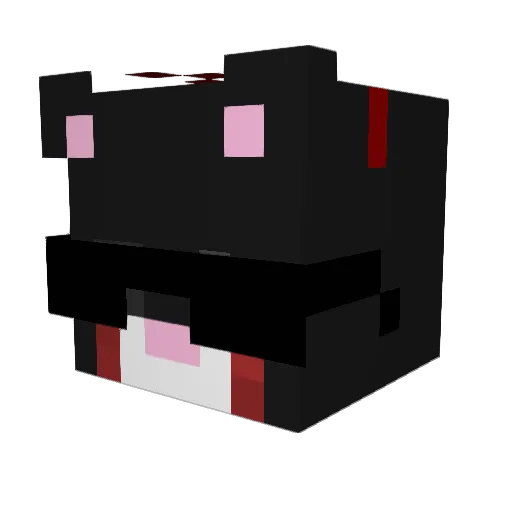 Pariram Minecraft avatar head, 3D render