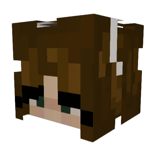 ParisPrincesssv Minecraft avatar head, 3D render