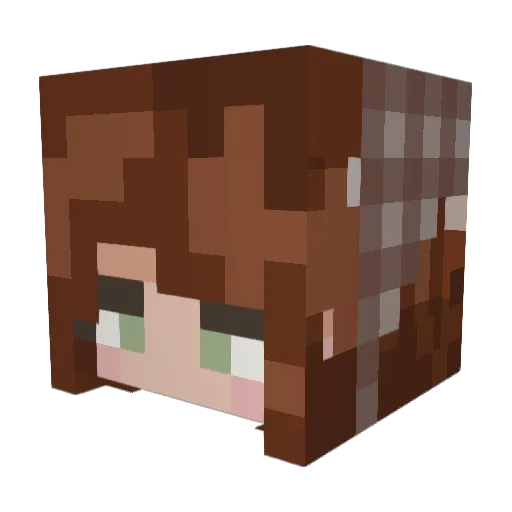 Paris_Frostborne Minecraft avatar head, 3D render