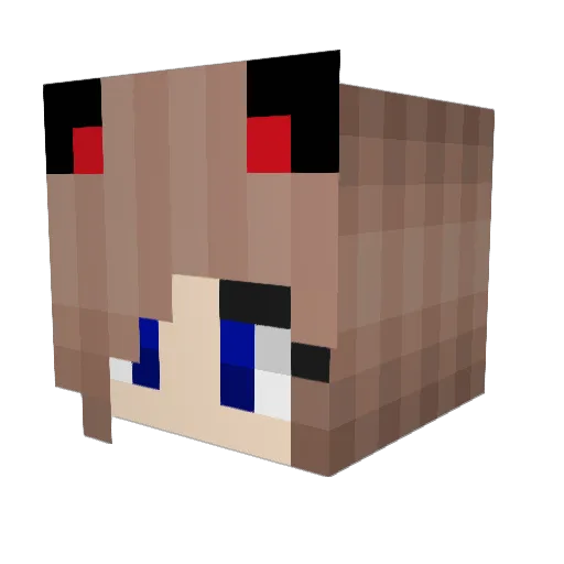 Parival Minecraft avatar head, 3D render