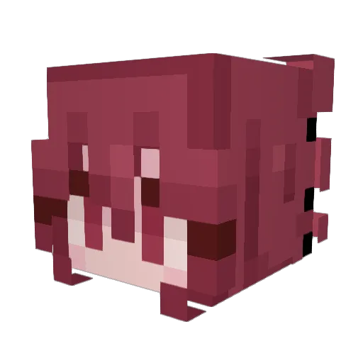 ParizI Minecraft avatar head, 3D render