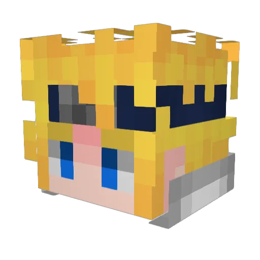 Park0716 Minecraft avatar head, 3D render