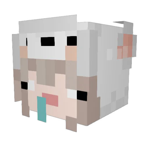 ParkJiHye0417 Minecraft avatar head, 3D render