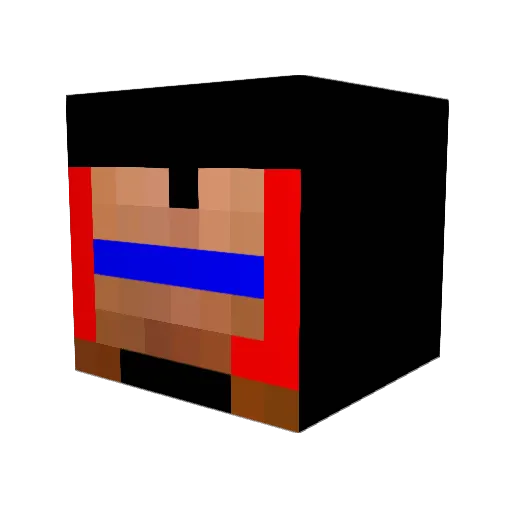 Park_buddy Minecraft avatar head, 3D render