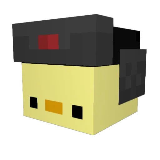 Parker9573 Minecraft avatar head, 3D render