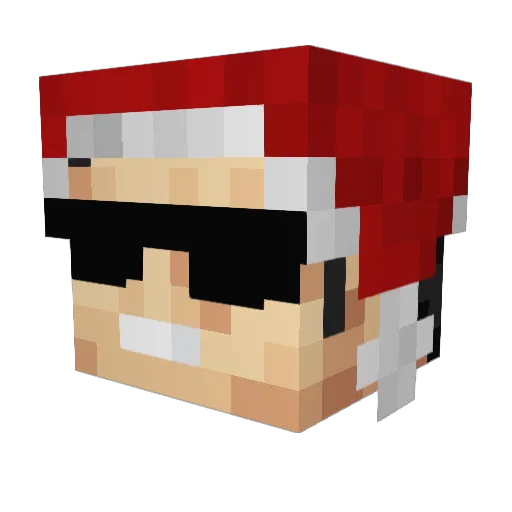 ParkerDude1 Minecraft avatar head, 3D render