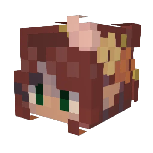 ParkerGolden Minecraft avatar head, 3D render