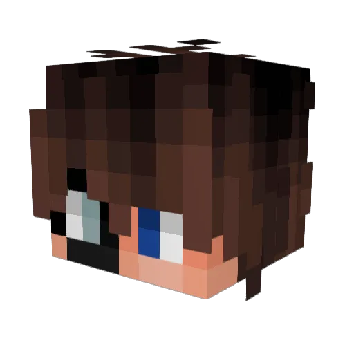 ParkerS145 Minecraft avatar head, 3D render