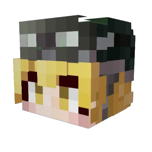 ParkerVoid Minecraft avatar head, 3D render