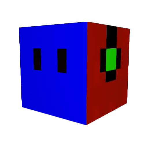 Parker_PP Minecraft avatar head, 3D render