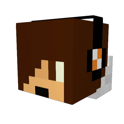 Parkerb107 Minecraft avatar head, 3D render