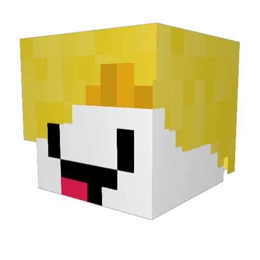 Parkerisaac Minecraft avatar head, 3D render
