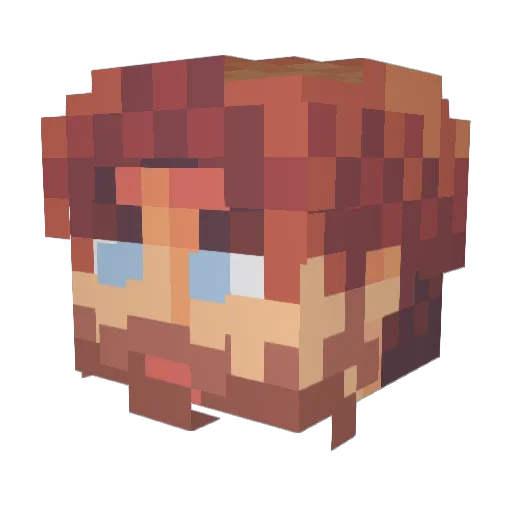 ParkingMeters Minecraft avatar head, 3D render