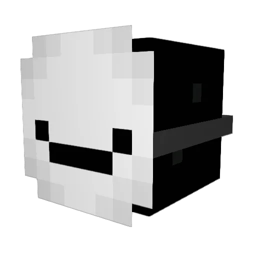 Parkinja Minecraft avatar head, 3D render