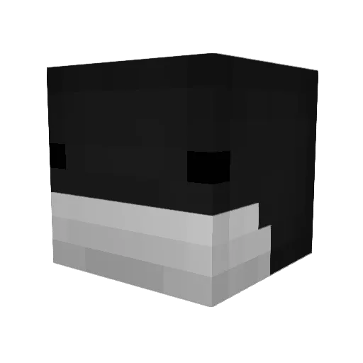 Parkinsonas Minecraft avatar head, 3D render