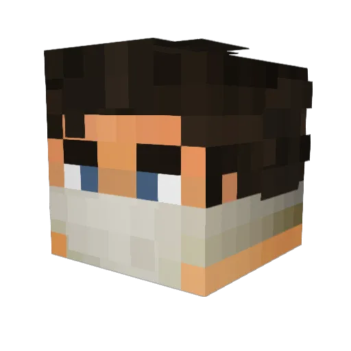 Parkman87 Minecraft avatar head, 3D render