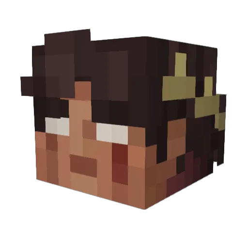 Parky141 Minecraft avatar head, 3D render