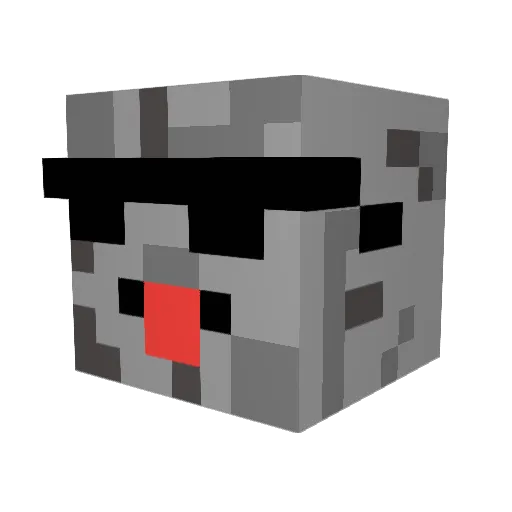 Parley1 Minecraft avatar head, 3D render