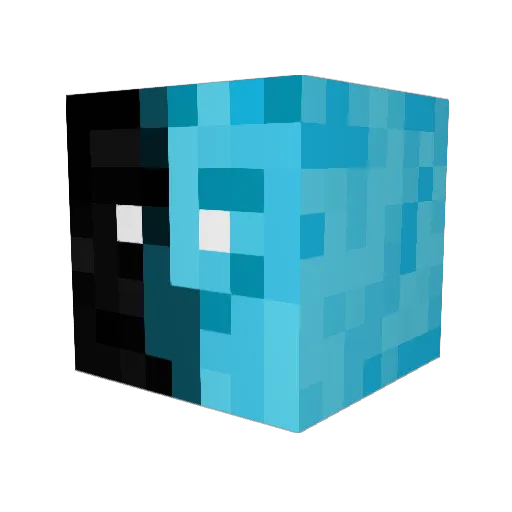 Parlon45 Minecraft avatar head, 3D render