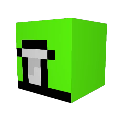 Parm3 Minecraft avatar head, 3D render