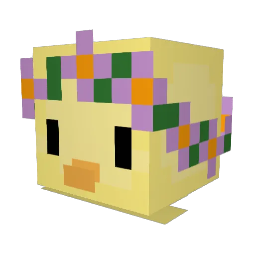 Parnozika Minecraft avatar head, 3D render