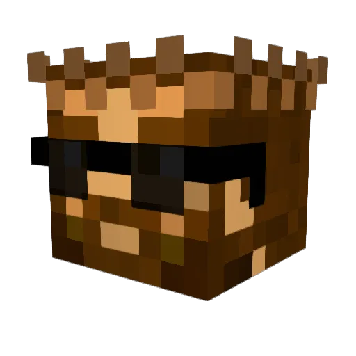 Parole_de_Gamer Minecraft avatar head, 3D render