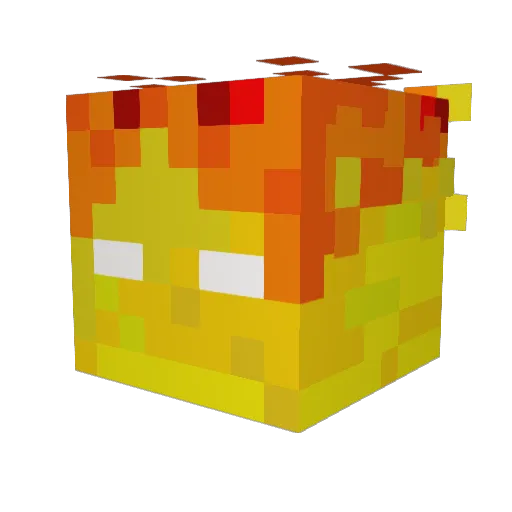 Paroni Minecraft avatar head, 3D render