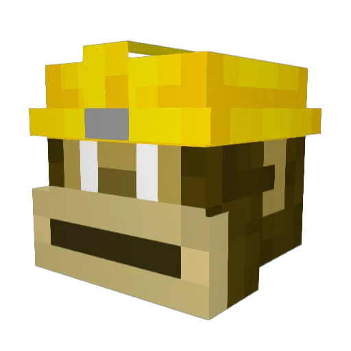 Paronon Minecraft avatar head, 3D render
