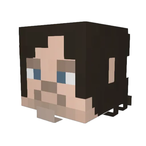Parra05 Minecraft avatar head, 3D render