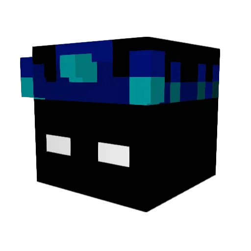 Parrazie_ Minecraft avatar head, 3D render