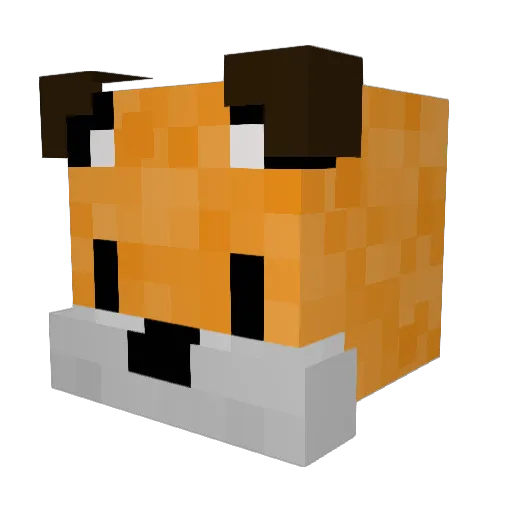Parrera_ Minecraft avatar head, 3D render