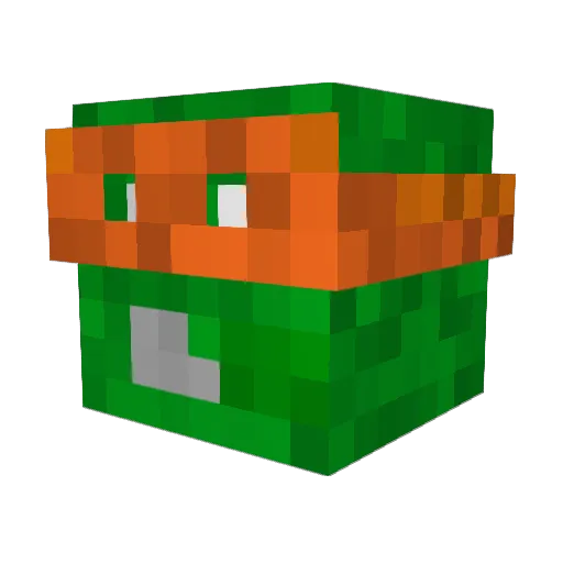 ParrieJenkins Minecraft avatar head, 3D render