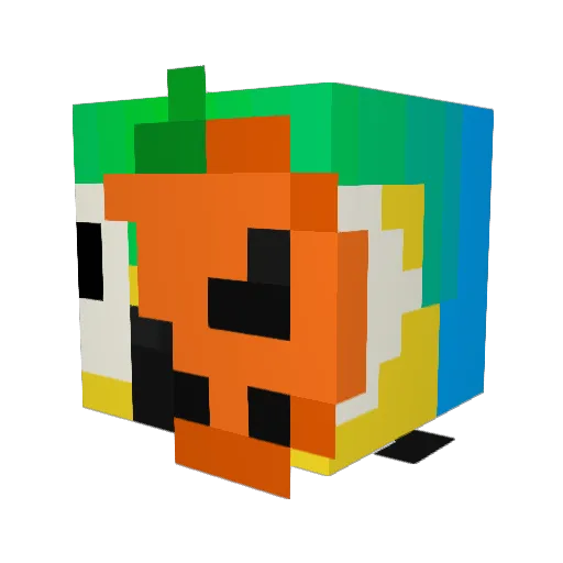 Parro7 Minecraft avatar head, 3D render